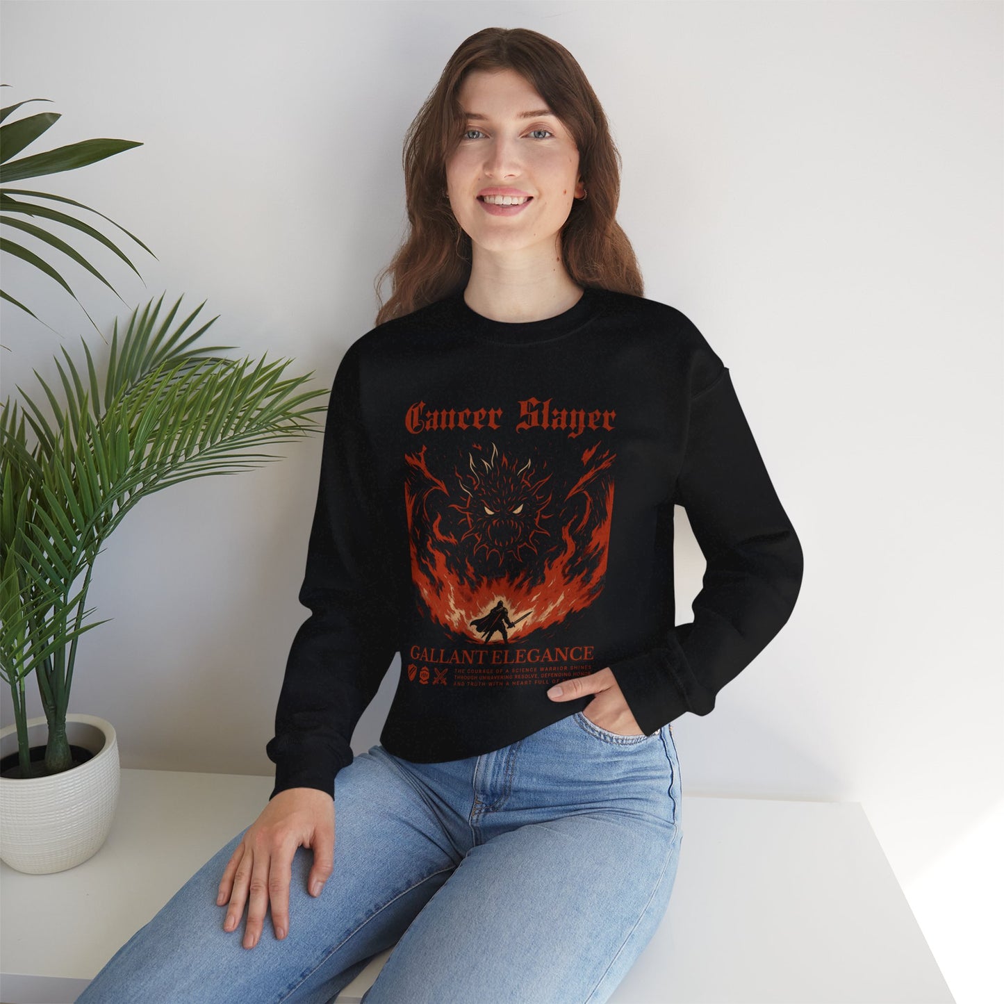 Cancer Slayer Crewneck Sweatshirt | Unisex