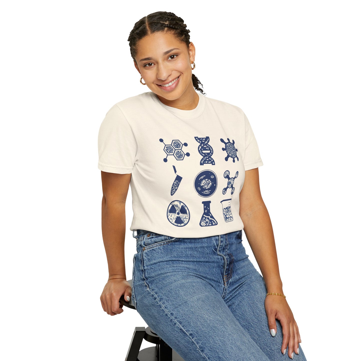 Science-Themed Unisex Garment-Dyed T-Shirt