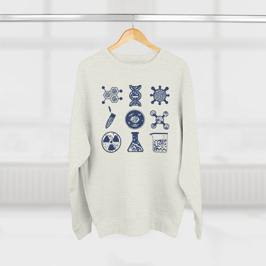 Chinoiserie Science-Themed Unisex Crewneck Sweatshirt