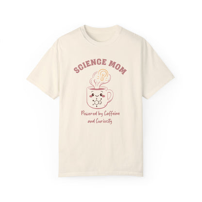 Science Mom T-Shirt - Powered by Caffeine and Curiosity
